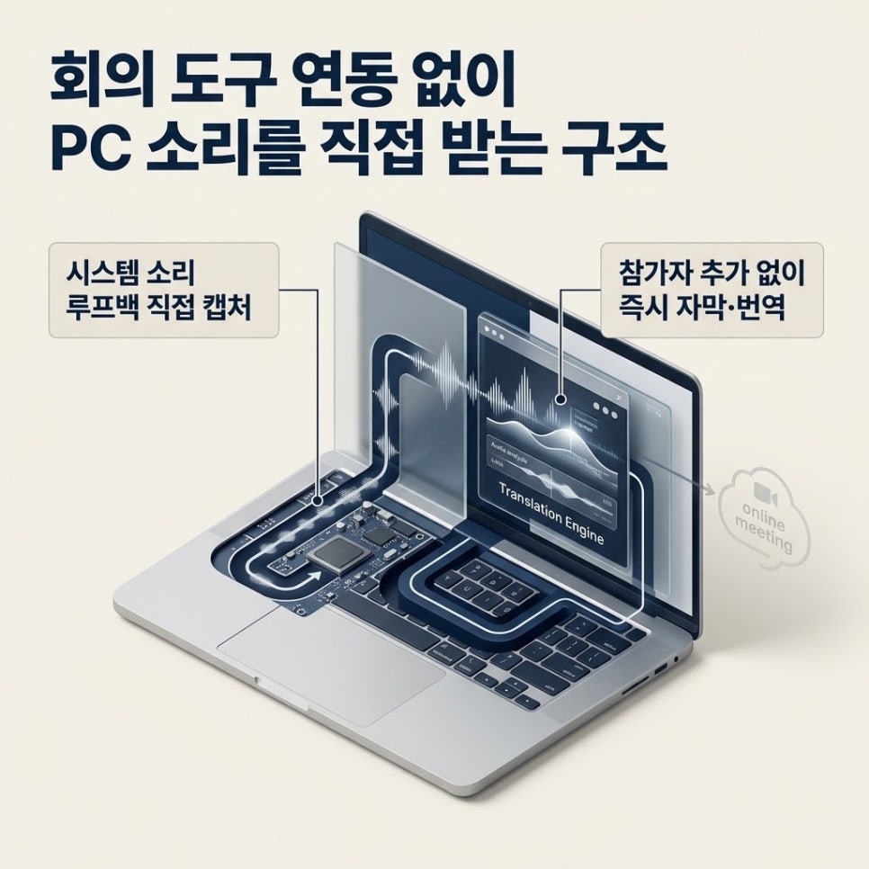 PC 소리를 직접 받는 방식
